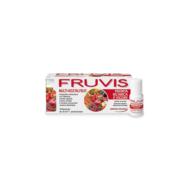 Fruvis Multi-VegetalFruit Ricarica E Vigore Integratore Alimentare 12 Flaconi Fruvis Multi-VegetalFruit Ricarica E Vigore Integratore Alimentare 12 Flaconi