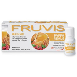 FRUVIS MULTI-FRUIT PAPPA REALE 12 FLACONCINI DA 10 ML