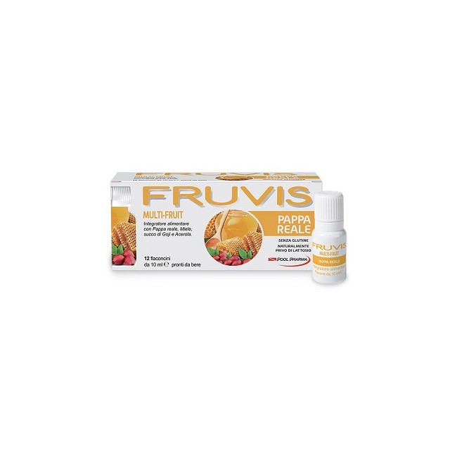 FRUVIS MULTI-FRUIT PAPPA REALE 12 FLACONCINI DA 10 ML FRUVIS MULTI-FRUIT PAPPA REALE 12 FLACONCINI DA 10 ML