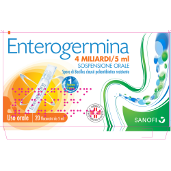 Enterogermina sospensione orale 4MLD 5ML 20 flaconcini