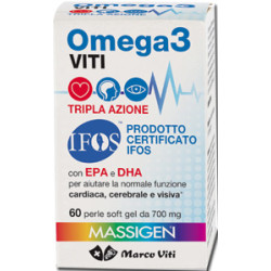 Confezione da 60 perle di Marco Viti Omega 3 tripla azione