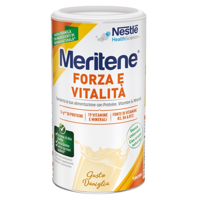 Confezione da 270 Grammi di Meritene Protein Gusto Vaniglia. Confezione da 270 Grammi di Meritene Protein Gusto Vaniglia.