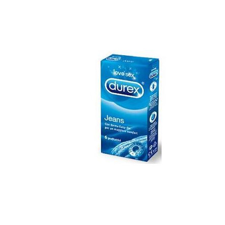 Durex Linea Classic Jeans Vestibilità Easy On Confezione con 6 Profilattici Durex Linea Classic Jeans Vestibilità Easy On Confezione con 6 Profilattici