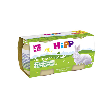HIPP OMOGENEIZZATO CONIGLIO CON PATATE 2X80 G HIPP OMOGENEIZZATO CONIGLIO CON PATATE 2X80 G