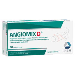 Confezione da 30 compresse di Angiomix D integratore per la funzionalità del microcircolo.