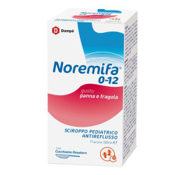 SCIROPPO PEDIATRICO ANTIREFLUSSO NOREMIFA 0-12 FLACONE 200 ML GUSTO PANNA E FRAGOLA