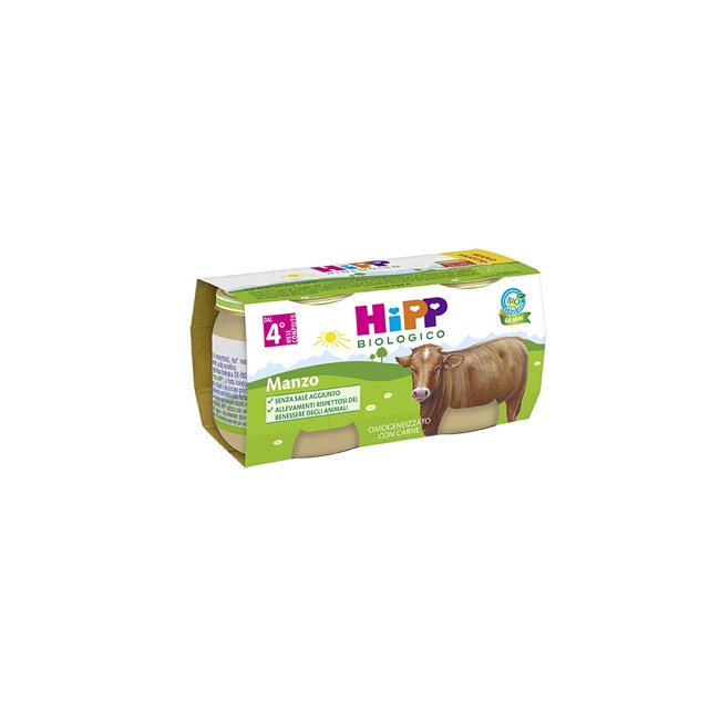 HIPP BIO HIPP BIO OMOGENEIZZATO MANZO 2X80 G HIPP BIO HIPP BIO OMOGENEIZZATO MANZO 2X80 G