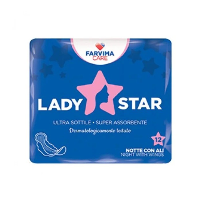 ASSORBENTI LADYSTAR NOTTE ALI 12 PEZZI ASSORBENTI LADYSTAR NOTTE ALI 12 PEZZI