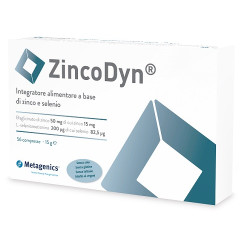 Confezione da 56 compresse di Metagenics Zincodyn integratore per aumentare le difese immunitarie.