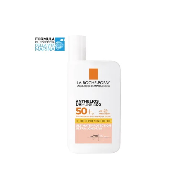 LA ROCHE POSAY ANTHELIOS UVMUNE FLUIDO INVISIBILE SPF50+ COLORATO 50 ML LA ROCHE POSAY ANTHELIOS UVMUNE FLUIDO INVISIBILE SPF50+ COLORATO 50 ML