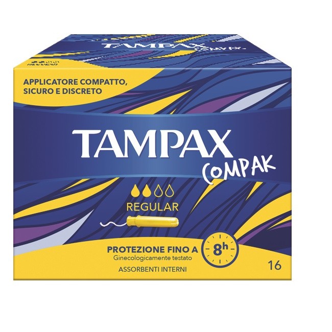 TAMPAX COMPAK REGULAR 16 PEZZI TAMPAX COMPAK REGULAR 16 PEZZI