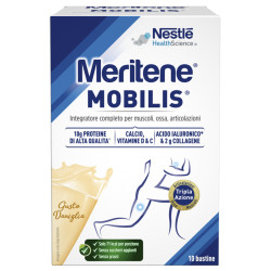 Confezione da 10 bustine di Meritene Mobilis per il benessere di ossa muscoli e articolazioni