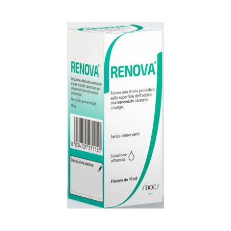 RENOVA COLLIRIO SOSTITUTO LACRIMALE A BASE DI ACIDO IALURONICO 0,4% FLACONE DA 10 ML SENZA CONSERVANTI