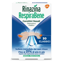 RINAZINA RESPIRABENE CEROTTI NASALI CLASSICI CARTON 30 PEZZI