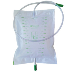 SACCA DA LETTO PER RACCOLTA URINA DA 2 LITRI CON SCARICO TUBO 130CM 30 PEZZI