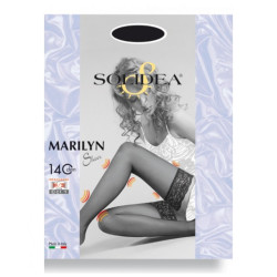 MARILYN 140 PUNTA APERTA CALZA AUTOREGGENTE CAMEL 3-ML