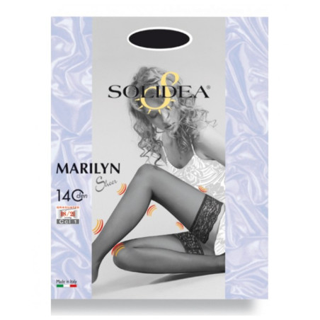 MARILYN 140 PUNTA APERTA CALZA AUTOREGGENTE CAMEL 3-ML