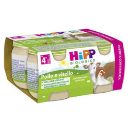 HIPP BIO HIPP BIO OMOGENEIZZATO POLLO VITELLO 4X80 G