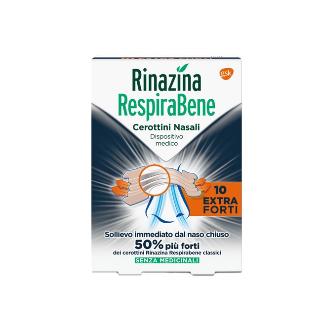 RINAZINA RESPIRABENE CEROTTI NASALI EXTRA FORTI 10 PEZZI RINAZINA RESPIRABENE CEROTTI NASALI EXTRA FORTI 10 PEZZI