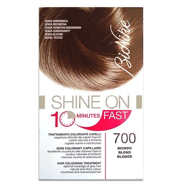 BIONIKE SHINE ON FAST TRATTAMENTO COLORANTE CAPELLI BIONDO 700 FLACONE 60 ML + TUBO 60 ML BIONIKE SHINE ON FAST TRATTAMENTO COLORANTE CAPELLI BIONDO 700 FLACONE 60 ML + TUBO 60 ML