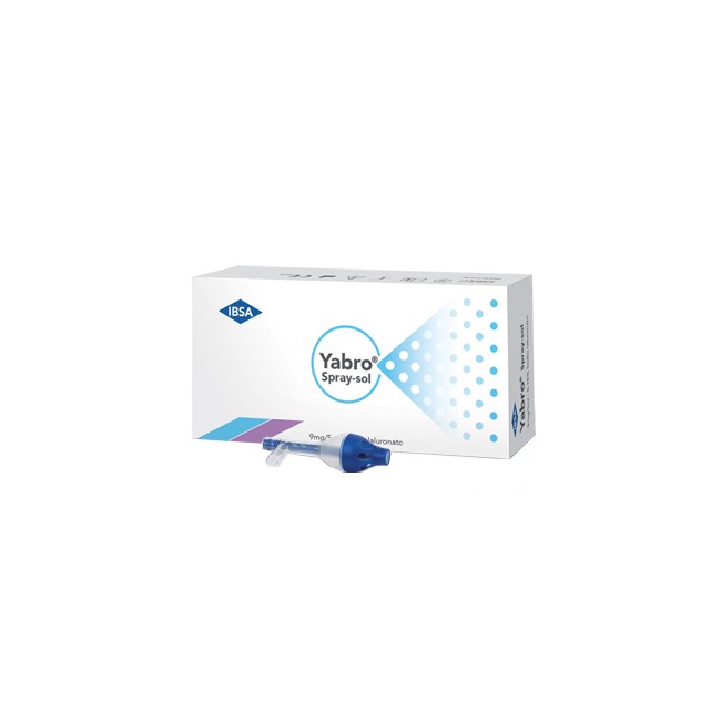 YABRO SPRAY-SOL 10 FIALE 5 ML SODIO IALURONATO 0,18% YABRO SPRAY-SOL 10 FIALE 5 ML SODIO IALURONATO 0,18%