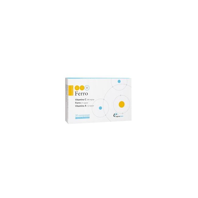 Confezione da 30 compresse di DDM Ferro integratore a base di ferro e vitamine Confezione da 30 compresse di DDM Ferro integratore a base di ferro e vitamine