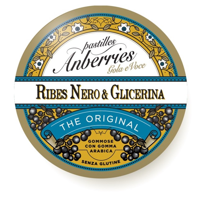 ANBERRIES CLASSICHE RIBES NERO & GLICERINA CARAMELLE 55 G ANBERRIES CLASSICHE RIBES NERO & GLICERINA CARAMELLE 55 G