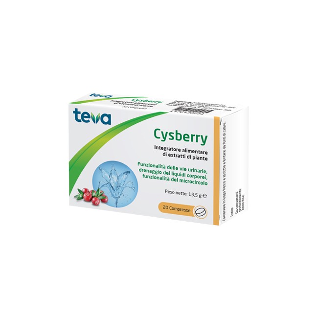 CYSBERRY TEVA 20 COMPRESSE CYSBERRY TEVA 20 COMPRESSE