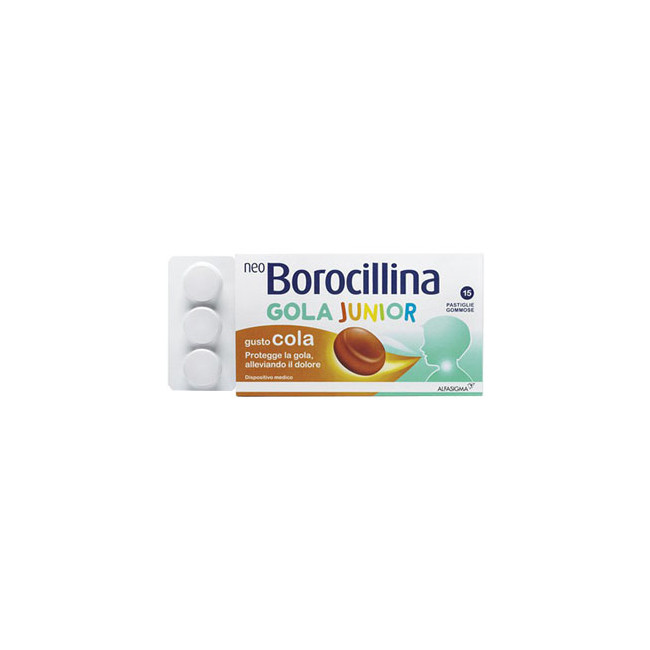 NEOBOROCILLINA GOLA JUNIOR 15 PASTIGLIE GOMMOSE NEOBOROCILLINA GOLA JUNIOR 15 PASTIGLIE GOMMOSE