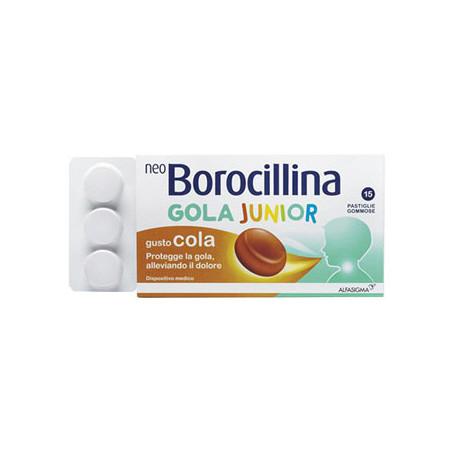 NEOBOROCILLINA GOLA JUNIOR 15 PASTIGLIE GOMMOSE NEOBOROCILLINA GOLA JUNIOR 15 PASTIGLIE GOMMOSE