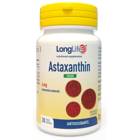 LONGLIFE ASTAXANTHIN 30 PERLE VEGETALI LONGLIFE ASTAXANTHIN 30 PERLE VEGETALI