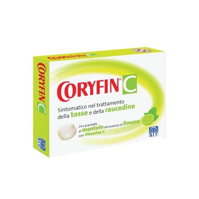 Coryfin Con Vitamina C Pastiglie Gusto Limone 24 Caramelle Coryfin Con Vitamina C Pastiglie Gusto Limone 24 Caramelle