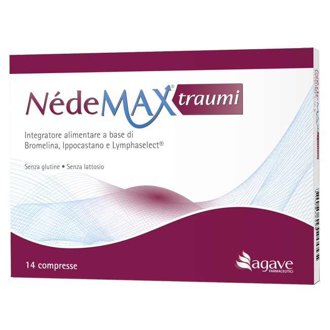 Confezione da 14 compresse di Nedemax Trauma, per ridurre lividi e gonfiori Confezione da 14 compresse di Nedemax Trauma, per ridurre lividi e gonfiori