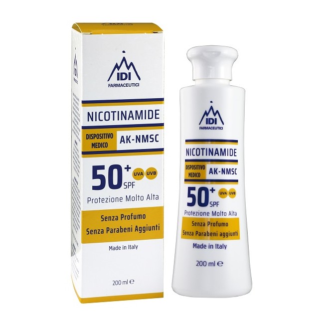 NICOTINAMIDE AK-NMSC 50+SPF PROTEZIONE MOLTO ALTA 200 ML NICOTINAMIDE AK-NMSC 50+SPF PROTEZIONE MOLTO ALTA 200 ML