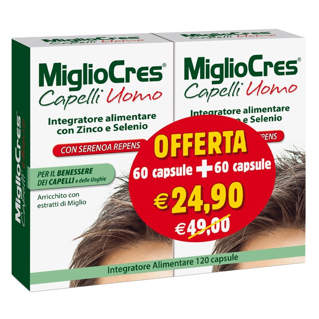 MIGLIOCRES UOMO 60+60 CAPSULE PROMO MIGLIOCRES UOMO 60+60 CAPSULE PROMO