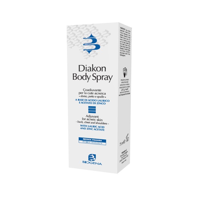 DIAKON BODY SPRAY COADIUVANTE CUTE ACNEICA DORSO PETTO E SPALLE 75 ML DIAKON BODY SPRAY COADIUVANTE CUTE ACNEICA DORSO PETTO E SPALLE 75 ML