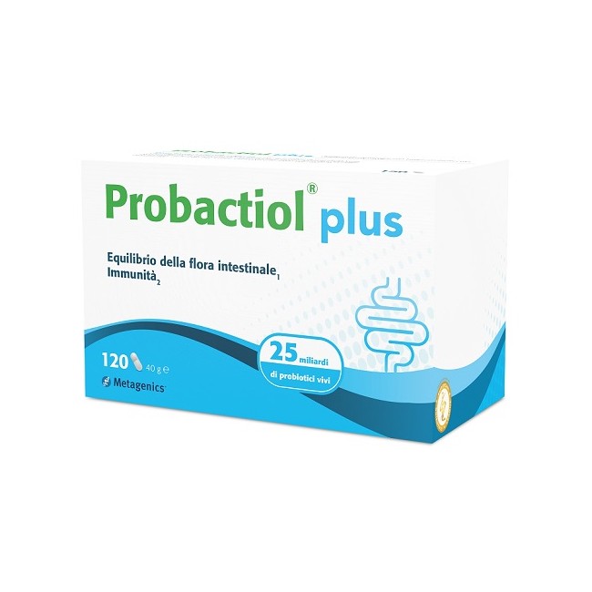 Probactiol Plus Integratore probiotico con Vitamina A e D 120 capsule Probactiol Plus Integratore probiotico con Vitamina A e D 120 capsule