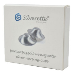 SILVERETTE MINI COPPETTE PROTEZIONE CAPEZZOLI IN ARGENTO 2 PEZZI