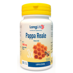 Barattolo da 30 perle di Longlife Pappa Reale, integratore utile per dare energia e tonicità.
