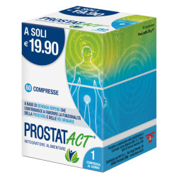 Confezione da 60 compresse di Prostat Act integratore per il benessere della prostata