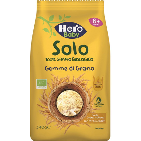 HERO SOLO PASTINA DI SEMOLA DI GRANO DURO 100% BIO 340 G
