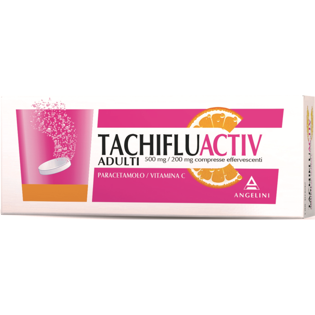 Angelini Tachipirinaflu 500mg+200mg 12 Compresse Effervescenti Angelini Tachipirinaflu 500mg+200mg 12 Compresse Effervescenti