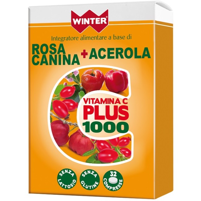 WINTER VITAMINA C PLUS 1000 ROSA CANINA + ACEROLA 32 COMPRESSE WINTER VITAMINA C PLUS 1000 ROSA CANINA + ACEROLA 32 COMPRESSE