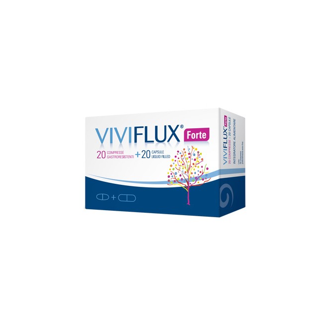 VIVIFLUX FORTE 20 COMPRESSE GASTRORESISTENTI + 20 CAPSULE LIQUID FILLER VIVIFLUX FORTE 20 COMPRESSE GASTRORESISTENTI + 20 CAPSULE LIQUID FILLER