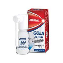 Iodosan Gola Action 0,15%+0,5% Spray Trattamento Antinfiammatorio Della Gola Flacone 10ml