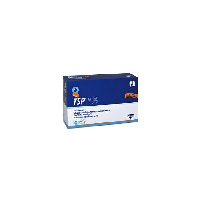 TSP 1% SOLUZIONE OFTALMICA UMETTANTE LUBRIFICANTE 30 FLACONCINI MONODOSE 0,5 ML TSP 1% SOLUZIONE OFTALMICA UMETTANTE LUBRIFICANTE 30 FLACONCINI MONODOSE 0,5 ML