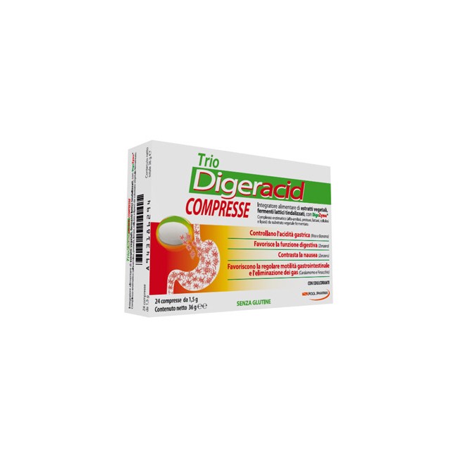 TRIO DIGERACID 24 COMPRESSE TRIO DIGERACID 24 COMPRESSE