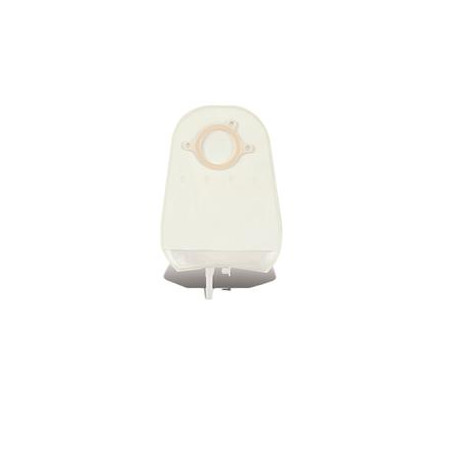 SACCA MINI PER UROSTOMIA CON TUBICINO DI SCARICO VALVOLA ANTIREFLUSSO E PELLICOLA DI RIVESTIMENTO SISTEMA 2S PLUS MINI URO 38MM 