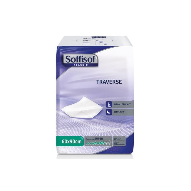 TRAVERSA PER INCONTINENZA SOFFISOF CLASSIC 60X90 15 PEZZI TRAVERSA PER INCONTINENZA SOFFISOF CLASSIC 60X90 15 PEZZI