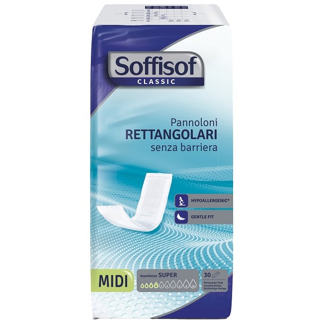 SOFFISOF CLASSIC PANNOLONE RETTENGOLARE SENZA BARRIERA 30 PEZZI